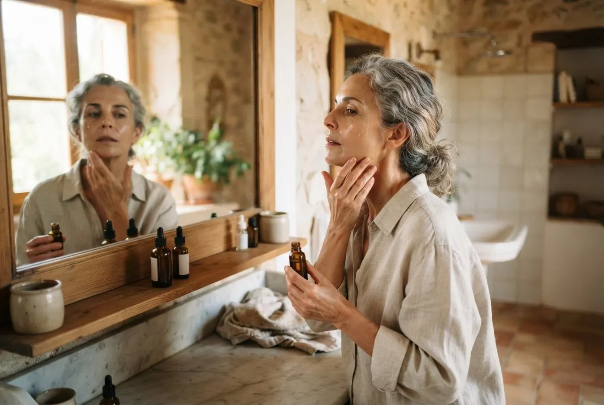 Rutina facial para piel madura